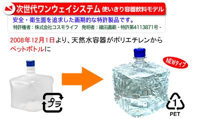 次世代ワンウェイシステムは、安全・衛生面を追及した画期的な特許商品です