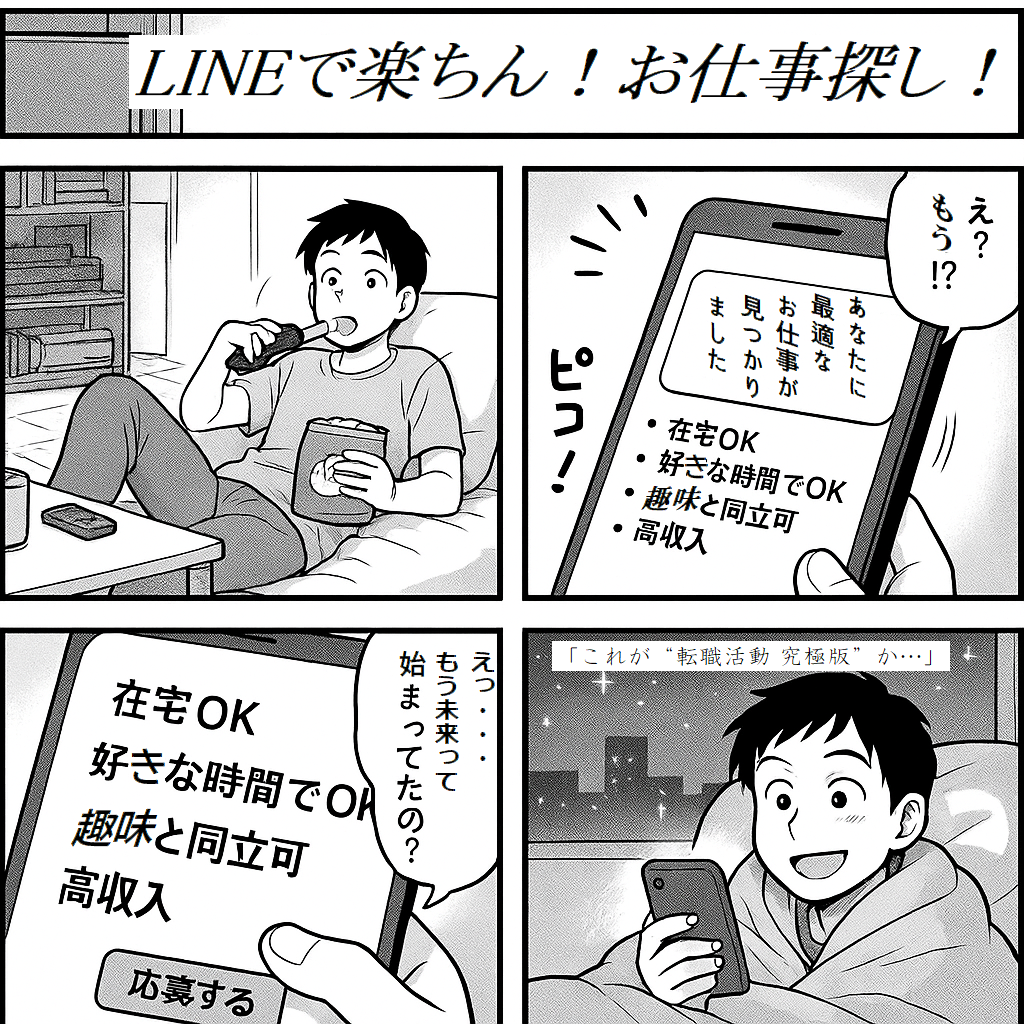 LINEでお仕事探し